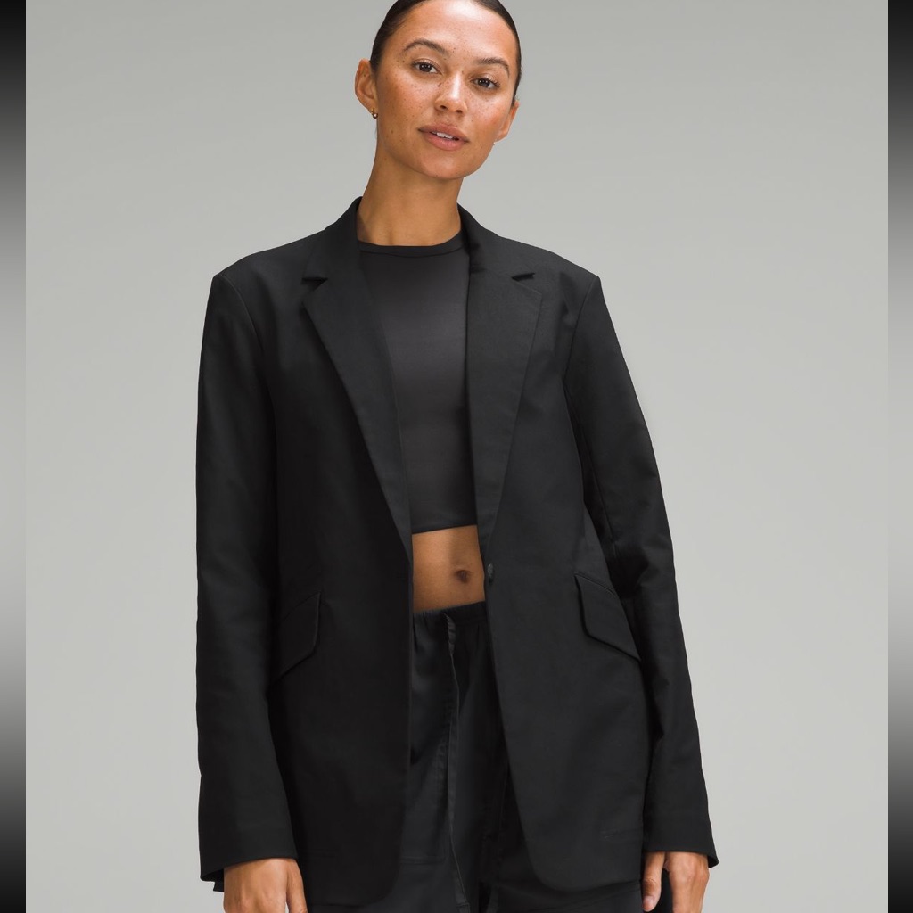 Nwt! Lululemon New Venture Blazer Classic/Slightly Relaxed Fit, Black Sz Small